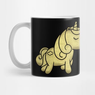 Cute gold Unicorn Mug